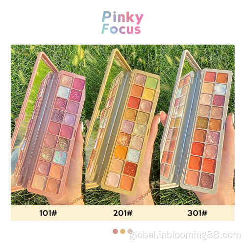 Eyeshadow Palette 18 Colors Luxury Matte Beauty Glazed Eyeshadow Palette Factory